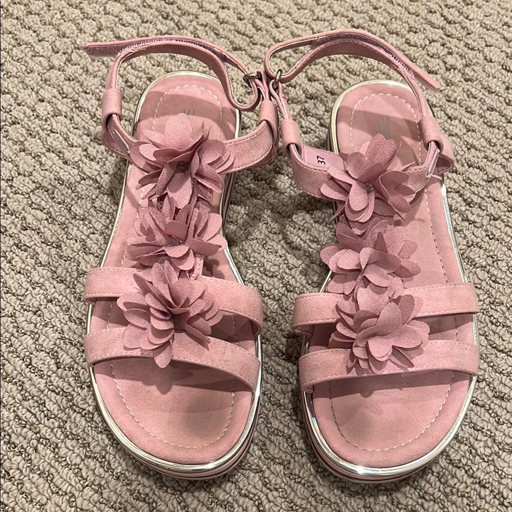 Esprit Pink Floral Kids Sandals